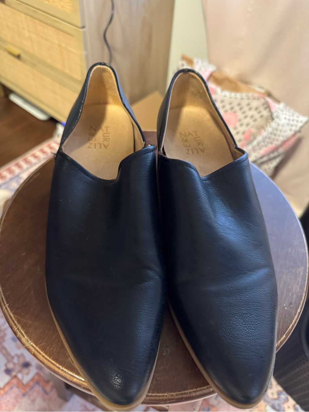 Naturalizer Black Slip-On Leather Women’s Shoes